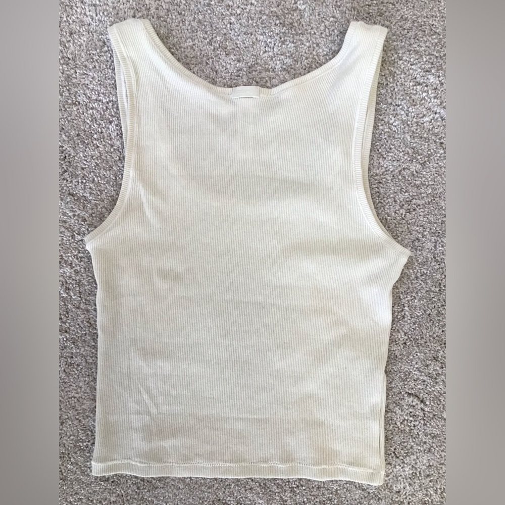 SKIMS Cotton Rib Tank | Bone - Picture 6 of 16